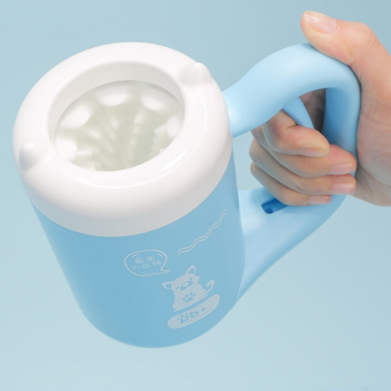 Silicone Paw Washer Cup — Perfect for French Bulldogs, Pugs & Small Breeds