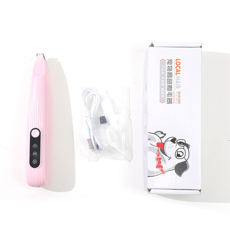 LED Pet Paw Trimmer – Quiet, Waterproof Grooming Tool for Dogs & Cats