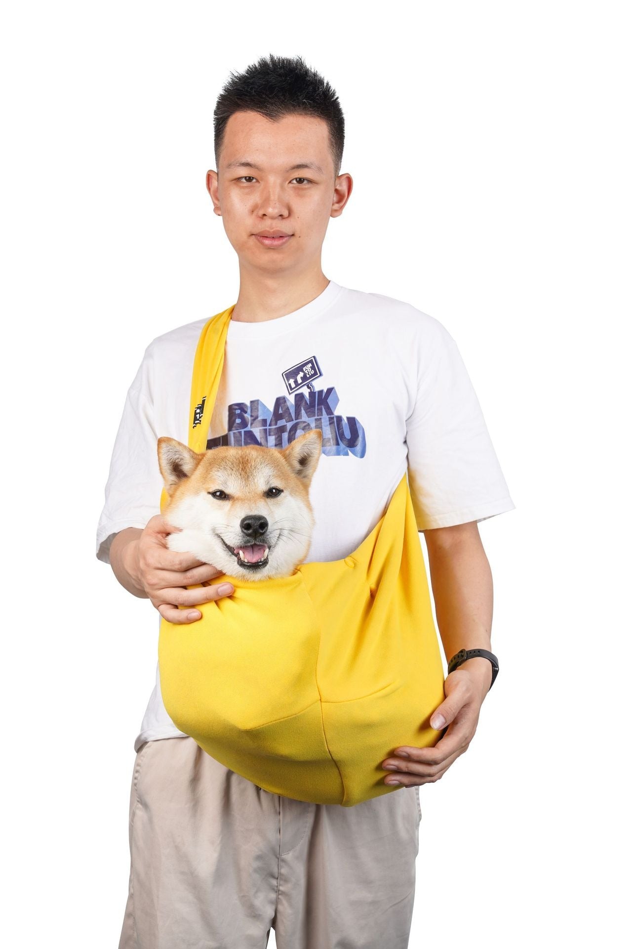 Hands-Free Pet Carrier Bag – Comfortable & Secure Travel Sling for Cats & Dogs