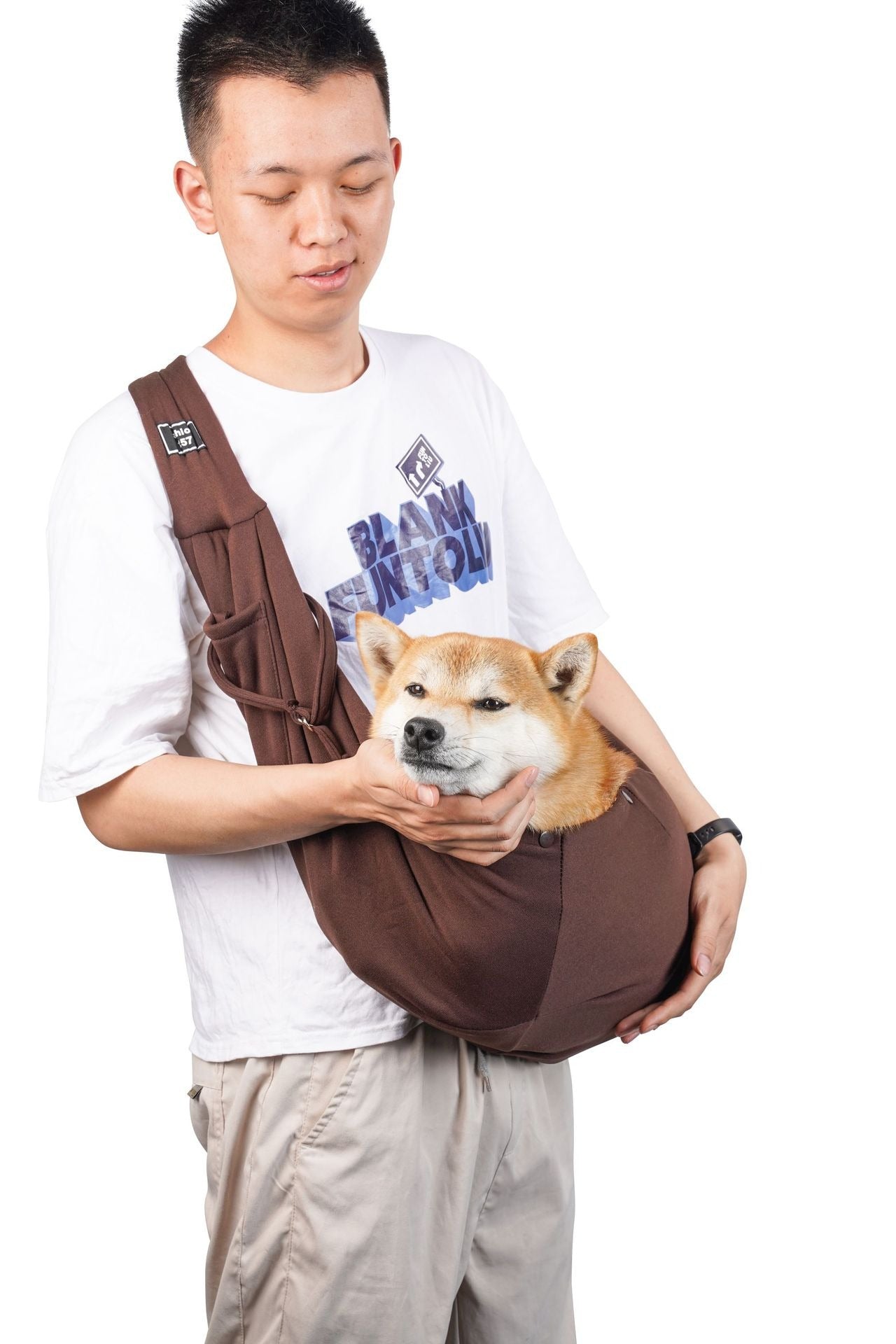 Hands-Free Pet Carrier Bag – Comfortable & Secure Travel Sling for Cats & Dogs