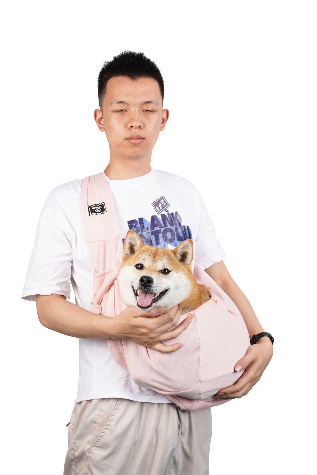 Hands-Free Pet Carrier Bag – Comfortable & Secure Travel Sling for Cats & Dogs