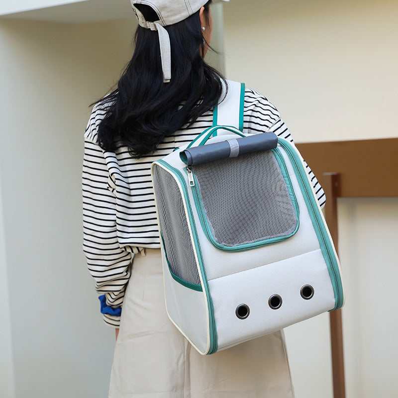 Mochila de Transporte para Pets – Segurança, Respirabilidade e Conforto Mãos Livres
