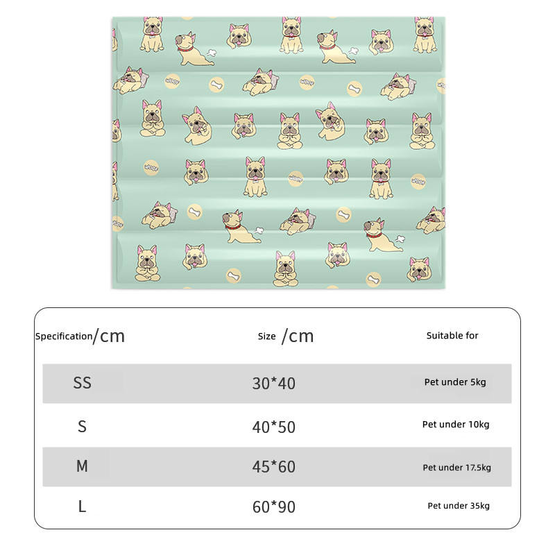 Gel Cooling Mat for Dogs & Cats — Self-Cooling Ice Pad