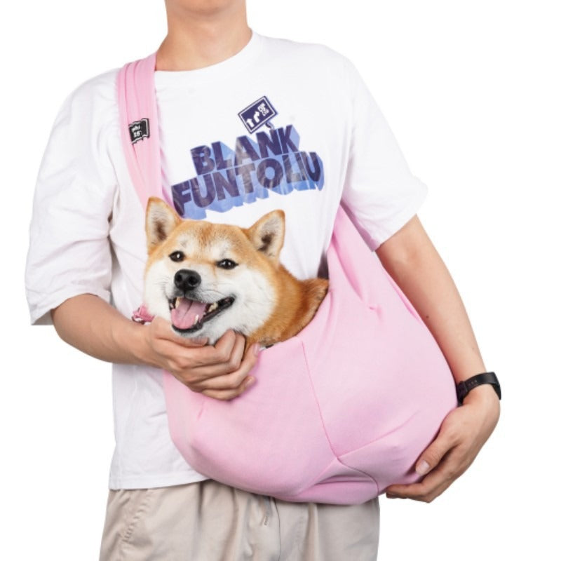 Bolsa Transportadora de Animais de Estimação Mãos Livres – Sling de Viagem Confortável e Seguro para Cães e Gatos