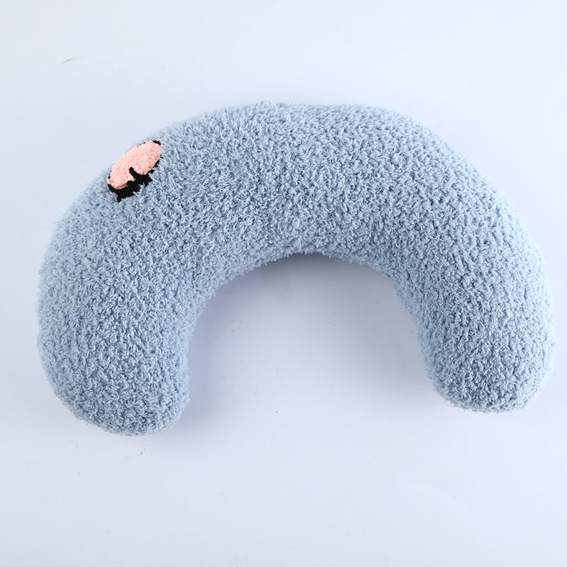Calming U-Shaped Pet Pillow – Soft Neck Support for Cats & Dogs