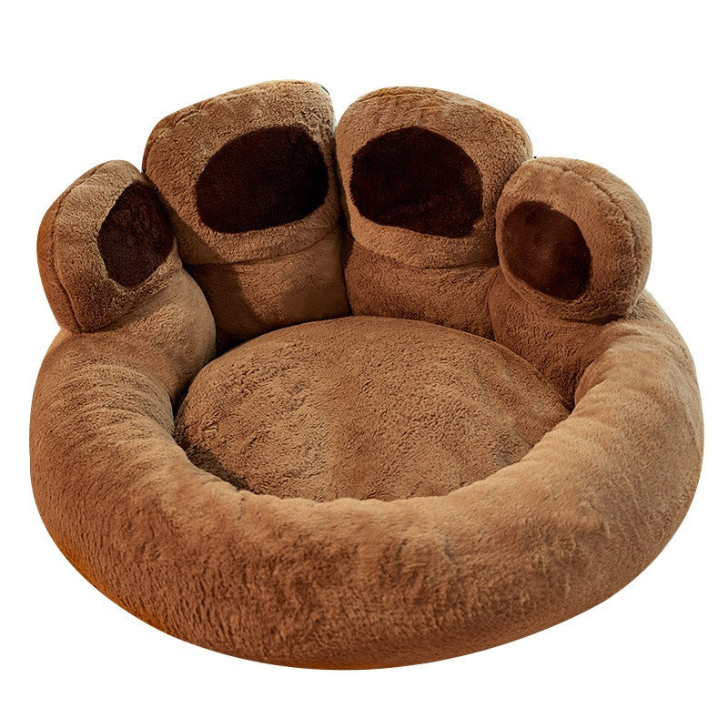 Plush Dog Bed — Washable Nest for Small Dogs & Cats