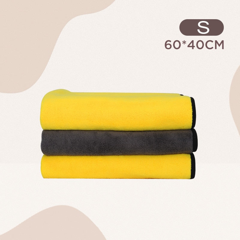 Microfiber Pet Bath Towel —Fast Drying for Dogs & Cats