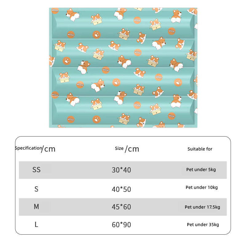 Gel Cooling Mat for Dogs & Cats — Self-Cooling Ice Pad