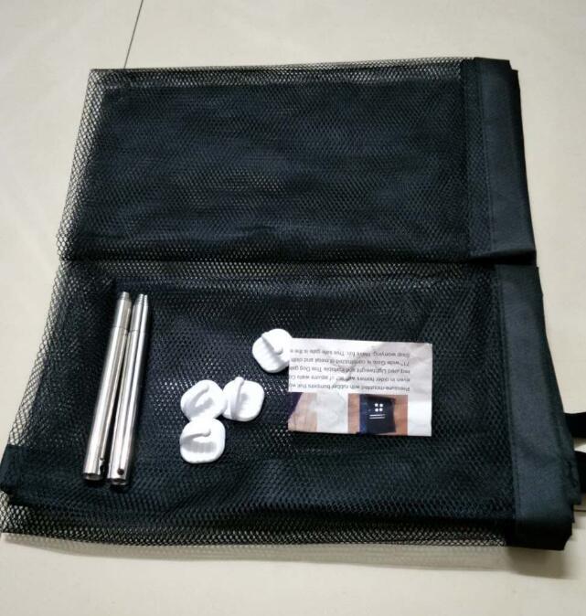 Mesh Pet Safety Gate — Foldable Door & Stair Barrier for Dogs