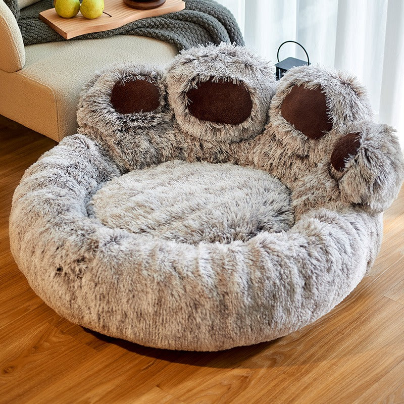 Plush Dog Bed — Washable Nest for Small Dogs & Cats