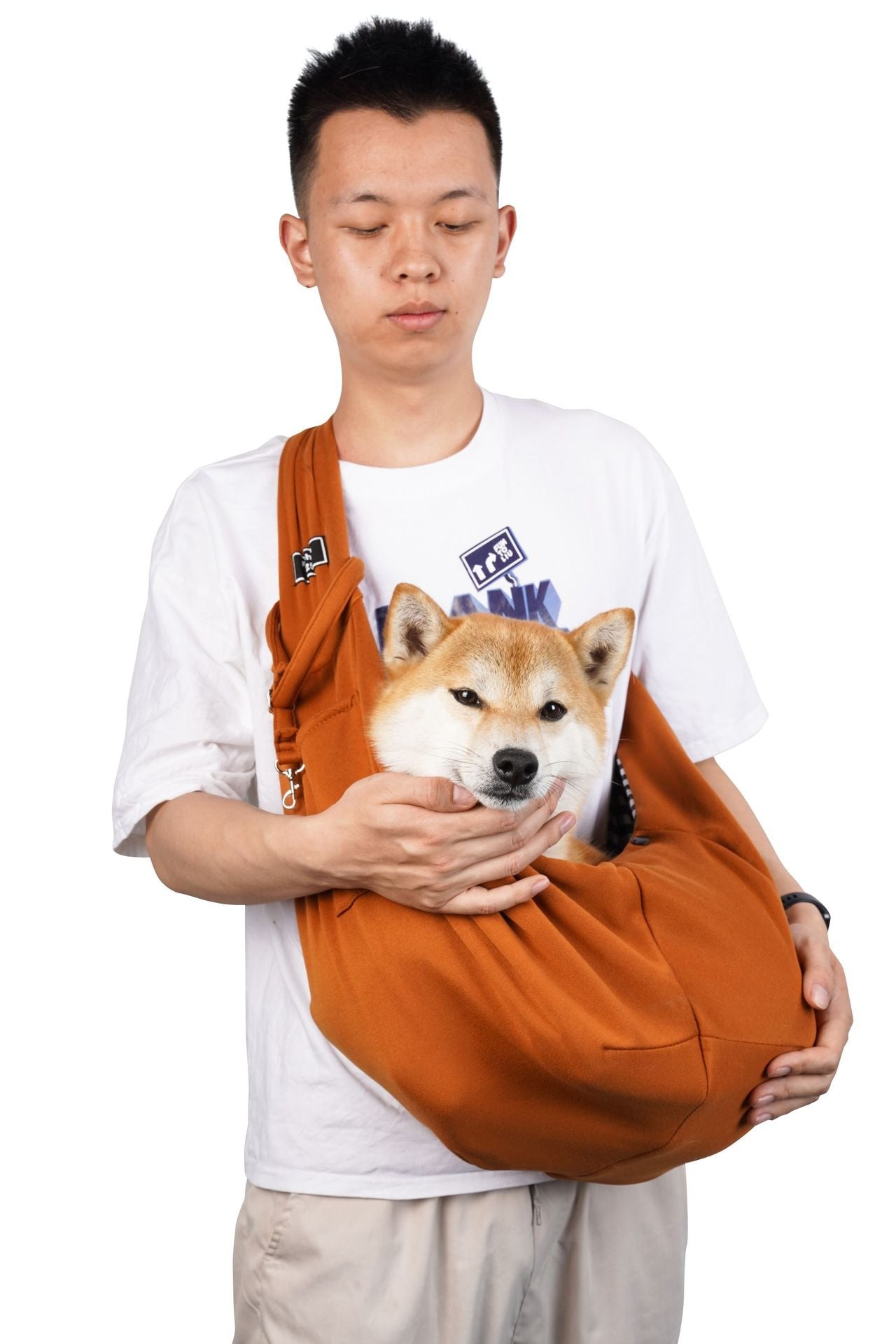 Hands-Free Pet Carrier Bag – Comfortable & Secure Travel Sling for Cats & Dogs