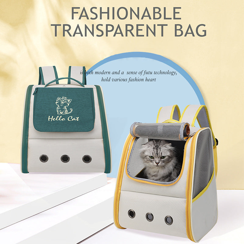 Mochila de Transporte para Pets – Segurança, Respirabilidade e Conforto Mãos Livres
