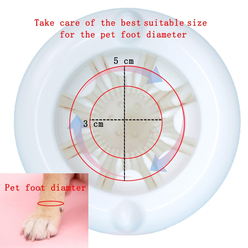 Silicone Paw Washer Cup — Perfect for French Bulldogs, Pugs & Small Breeds