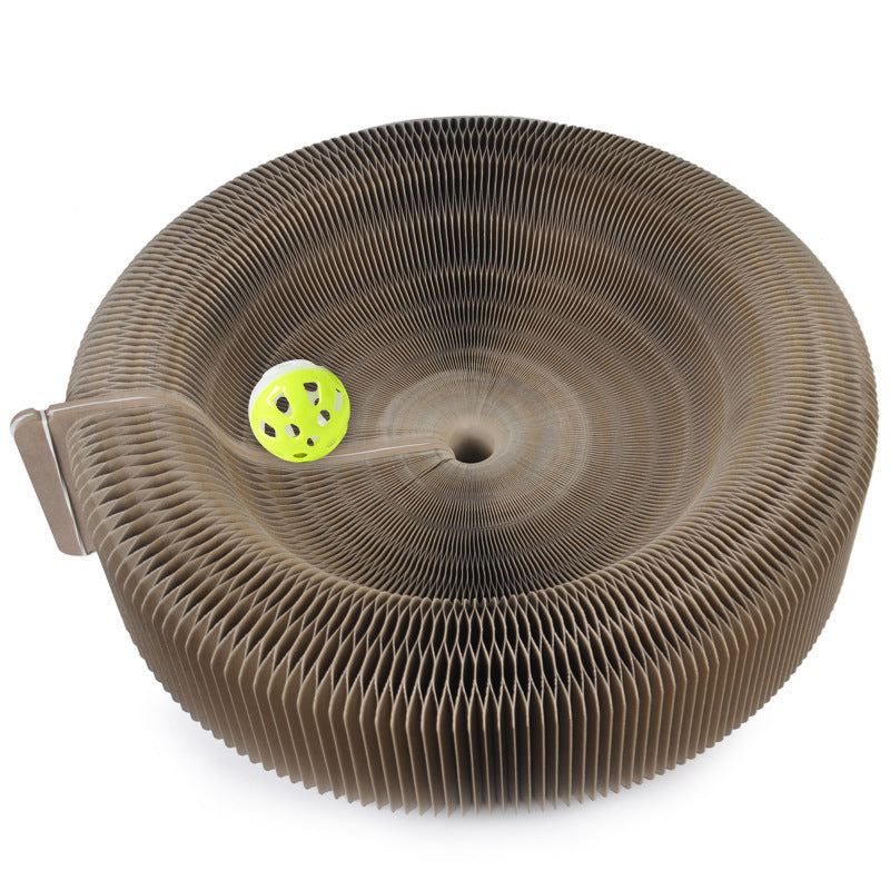 Accordion Cat Scratcher Toy – Interactive & Foldable