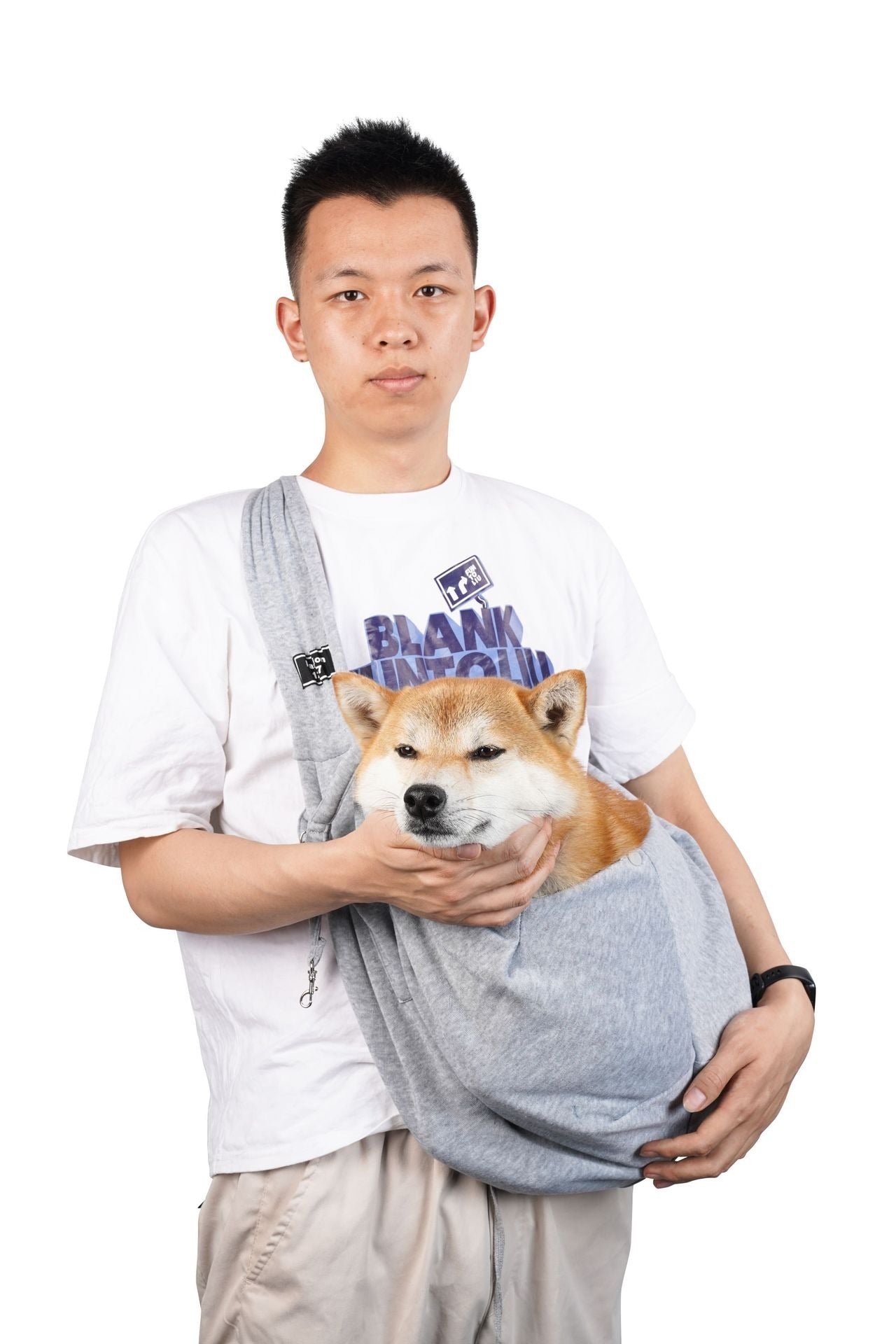 Hands-Free Pet Carrier Bag – Comfortable & Secure Travel Sling for Cats & Dogs