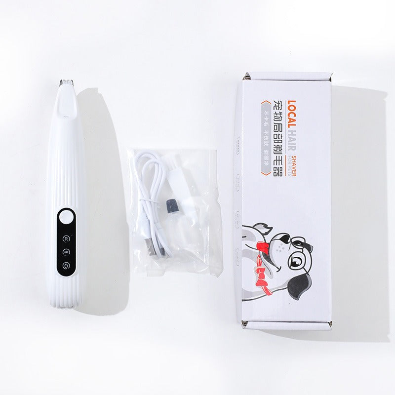 LED Pet Paw Trimmer – Quiet, Waterproof Grooming Tool for Dogs & Cats